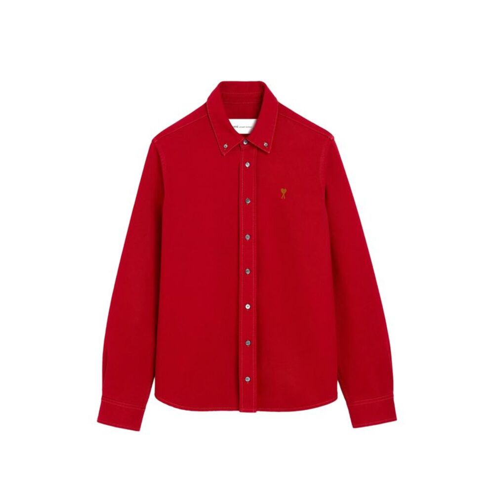 Ami Paris Red Shirts Men